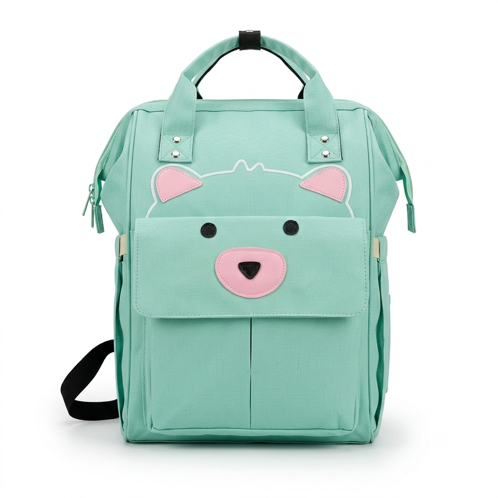 bolso-pañalera oso