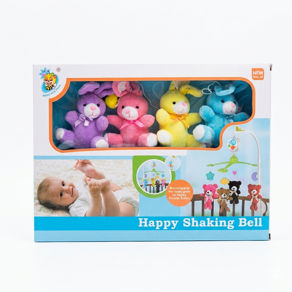 Móvil musical didáctico para cuna "peluches" - Image 2