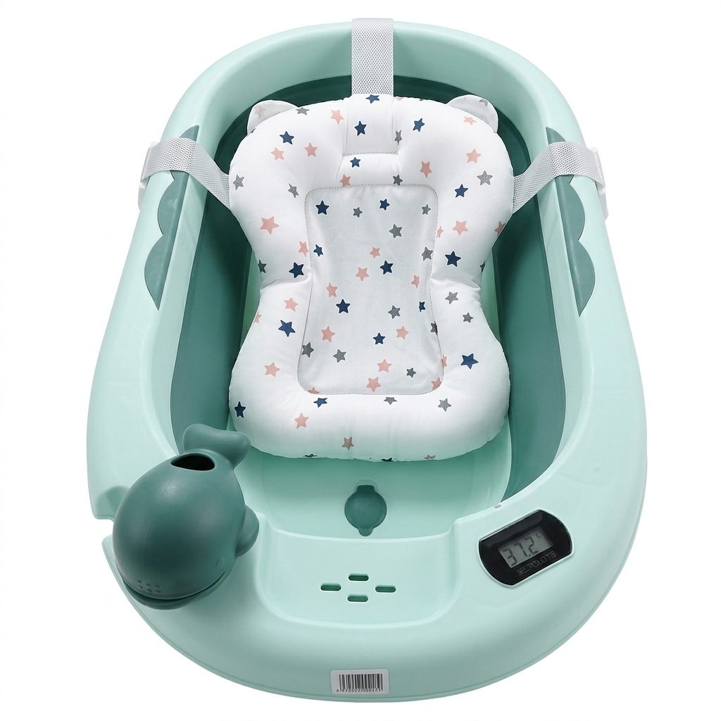 Bañera Plegable para Bebé con Cojín Ergonómico - Image 3