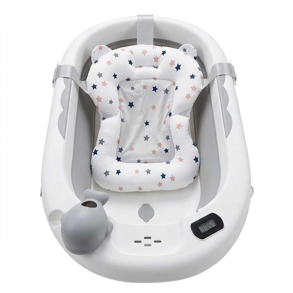 Bañera Plegable para Bebé con Cojín Ergonómico - Image 2