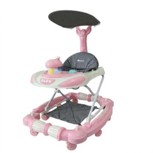 Caminador Entrenador para Bebé con Toldo Protector y Juguetes - Con varias funciones