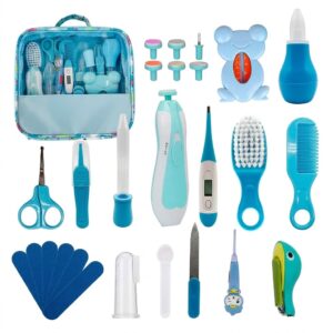 Kit Completo de Cuidado y Aseo para Bebé - Set de Higiene Multifuncional- Estuche