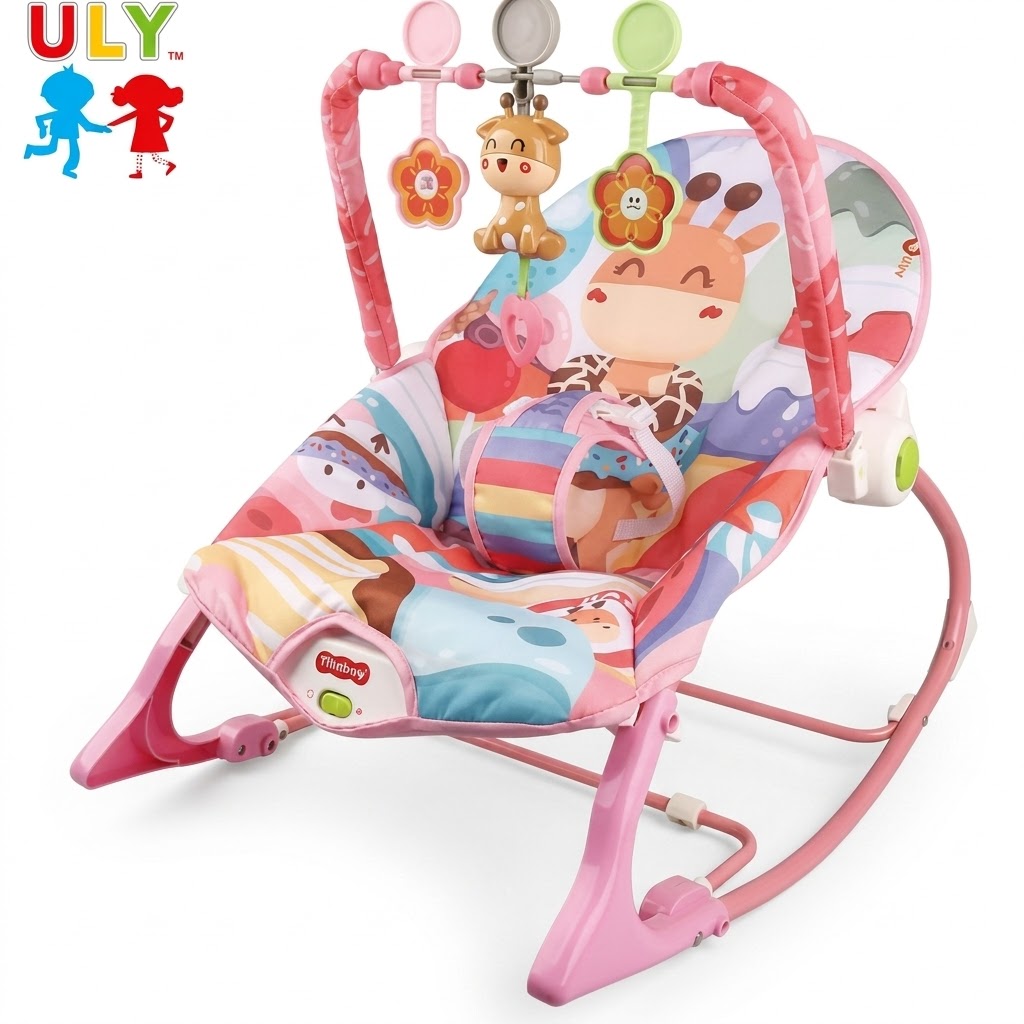 Silla Mecedora Vibradora para Bebé con Juguetes Interactivos - Image 4