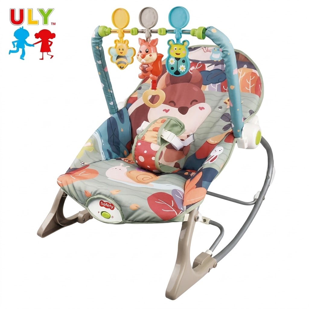 Silla Mecedora Vibradora para Bebé con Juguetes Interactivos - Image 2