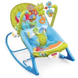 Silla Mecedora Vibradora para Bebé con Juguetes Interactivos