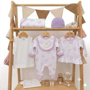Set de Primera Muda para Bebé - Colección Oveja Dulces Sueños (8 piezas)