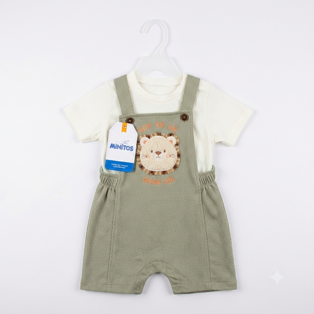 Conjunto braga Infantil "Leoncito Alegre" -
