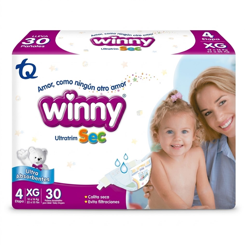 Pañales Winny Sec - Etapa 4 para Bebé