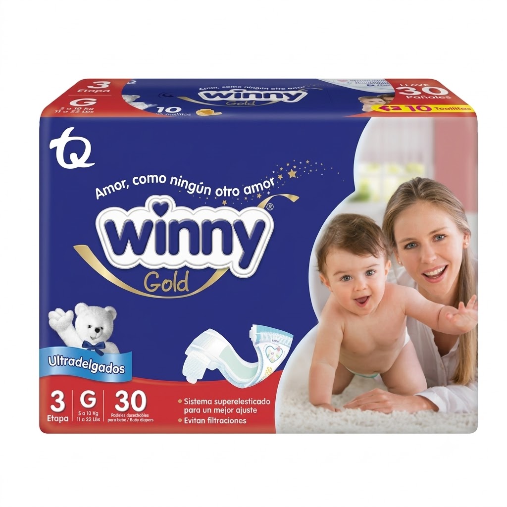 Pañales Winny Gold - Etapa 3 para Bebé