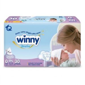 Pañales Winny Sensitive - Etapa 0 (Recién Nacido)