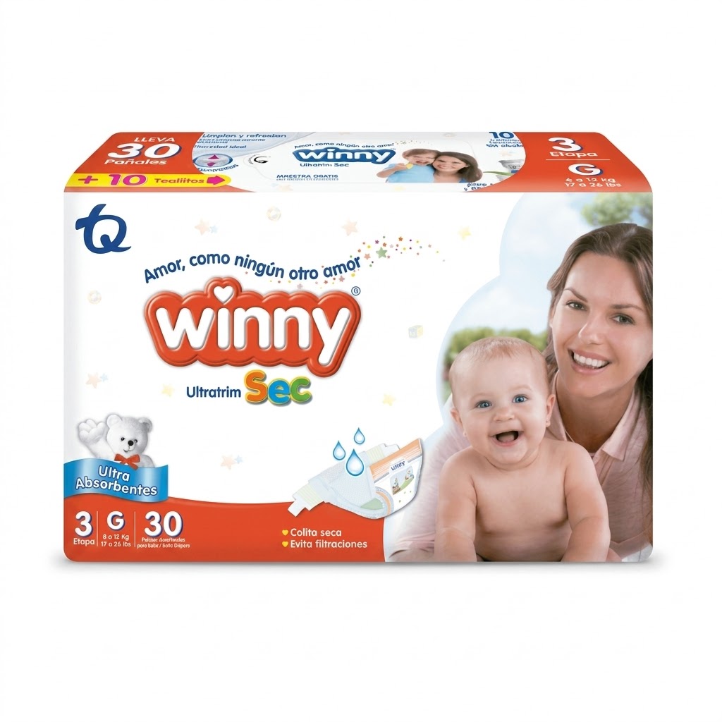 Pañales Winny Sec - Etapa 3 para Bebé