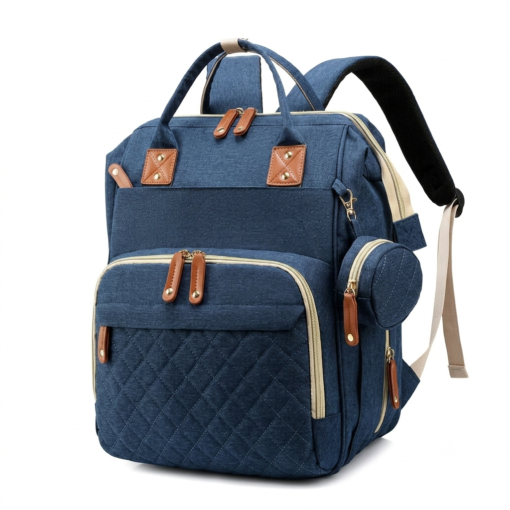 Mochila Pañalera Multifuncional con Cambiador Portátil Integrado - Image 4