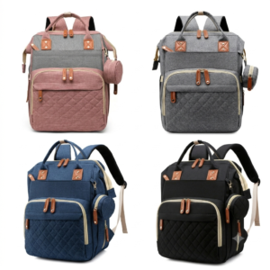 Mochila Pañalera Multifuncional con Cambiador Portátil Integrado