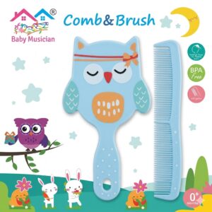Kit de Peine y Cepillo para Bebé - Diseño de Buho