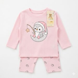 Pijama Infantil 2 Piezas – Diseño Pingüino Mágico