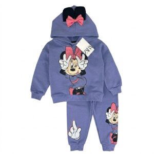 Conjunto Deportivo de Buzo con Capucha y Pantalón para Niña - Diseño Minnie Mouse- Zara