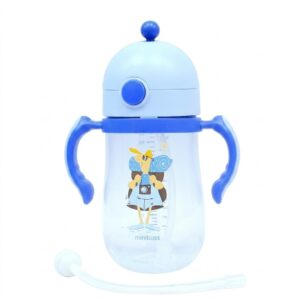 Tetero Entrenador con Asas y Pitillo para Bebé con Válvula Importado