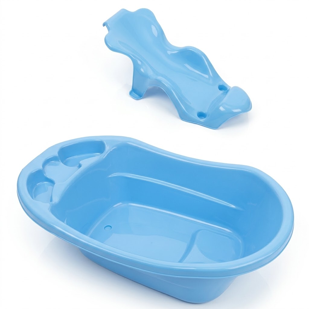 Tina de Baño para Bebé Sencilla con soporte Anatómico
