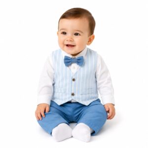 Conjunto Formal de Gala para Bebé – Estilo Elegante- Bautizo