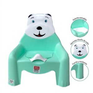 Bacinilla Infantil con Diseño de Osito y Asiento Cómodo